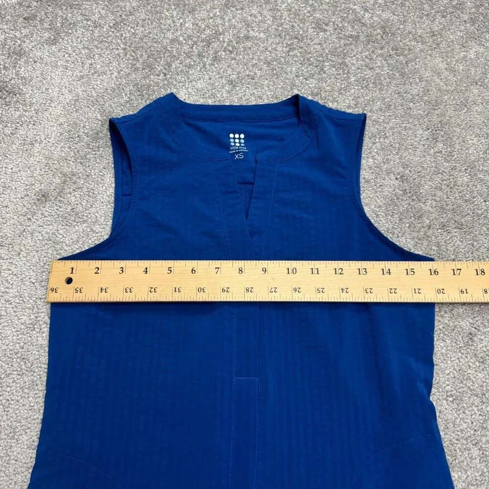 Title Nine Nimblene Athletic Shift Dress Womens XS Royal Blue Sleeveless NWOT - Picture 15 of 16